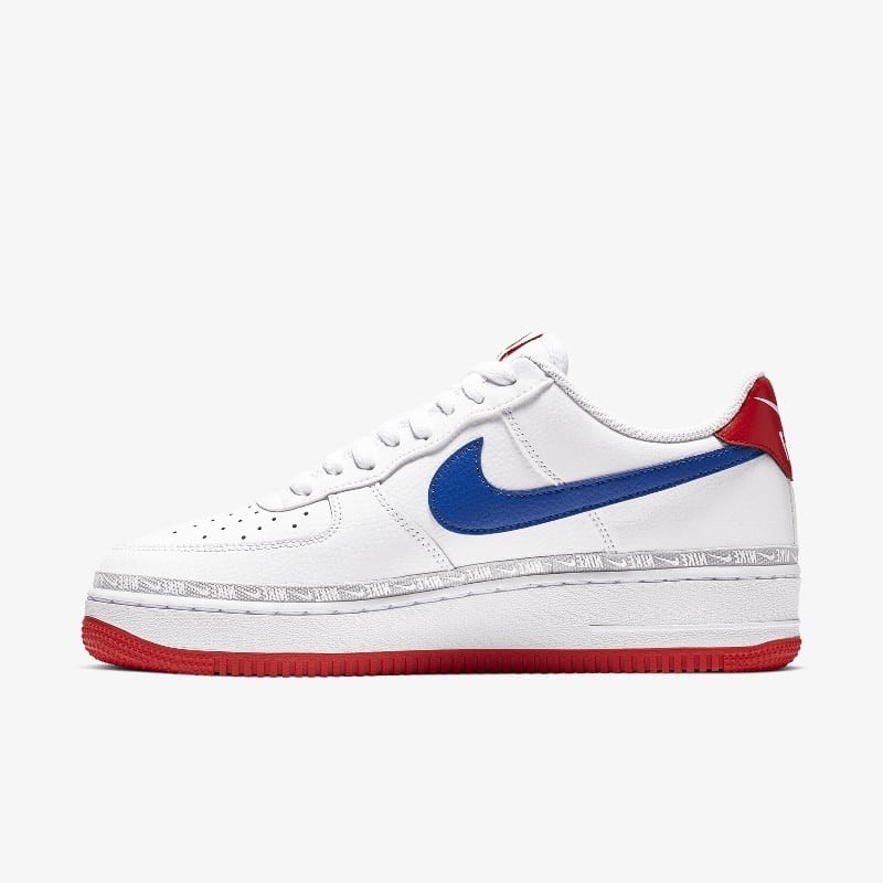 Nike air force store 1 overbranded weiß